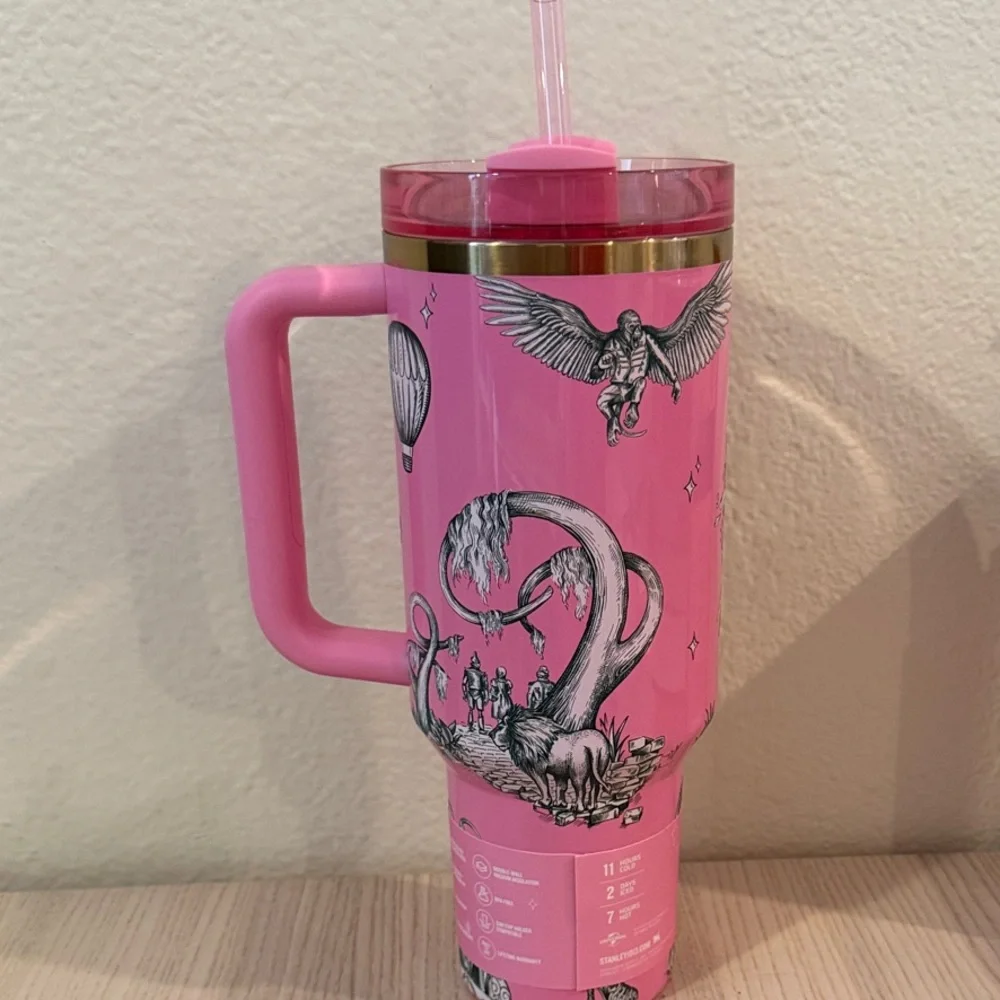 BRAND NEW - Wicked x Katie Kime Stanley Quencher H2.0 Tumbler - Pink - Picture 3 of 4